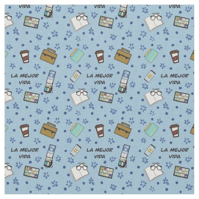 “La mejor vida” fabric for JW gifts (Close Up)