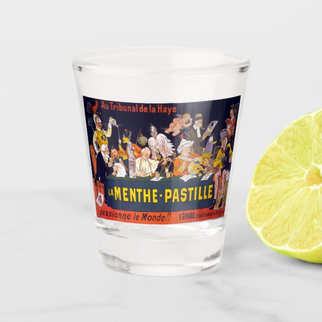 La Menthe Pastille Vintage Shot Glass (Front)