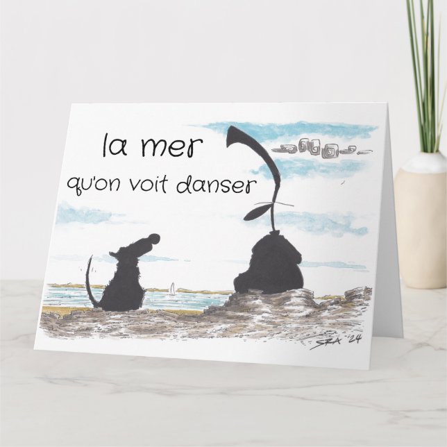 La Mer Greetings Card (Front)