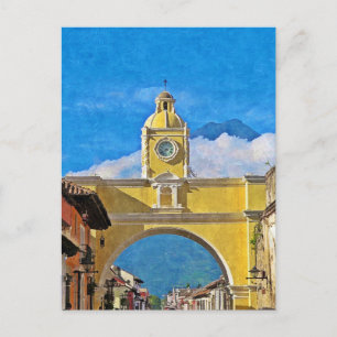 La Merced Arch - Antigua Postcard