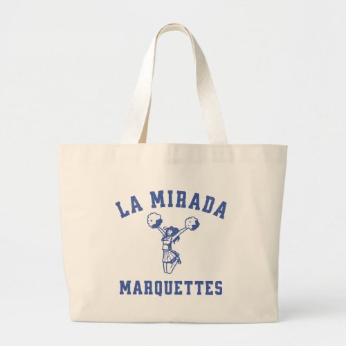 La Mirada Marquettes Pop Warner Cheer vintage Large Tote Bag