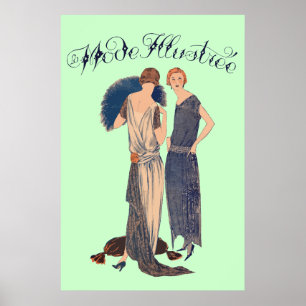 La mode illustrée (Magazine français 1922) Poster