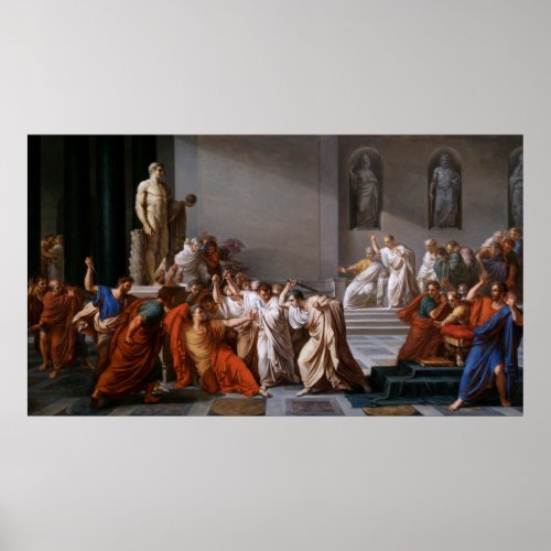 La morte di Cesare by Vincenzo Camuccini Poster