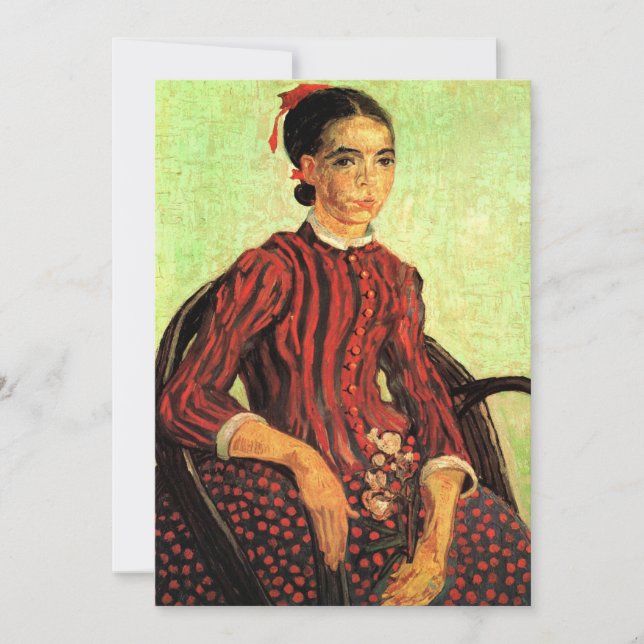 La Mousme, Sitting by Vincent van Gogh Invitation (Front)