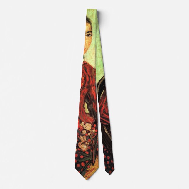 La Mousme, Sitting by Vincent van Gogh Neck Tie (Front)