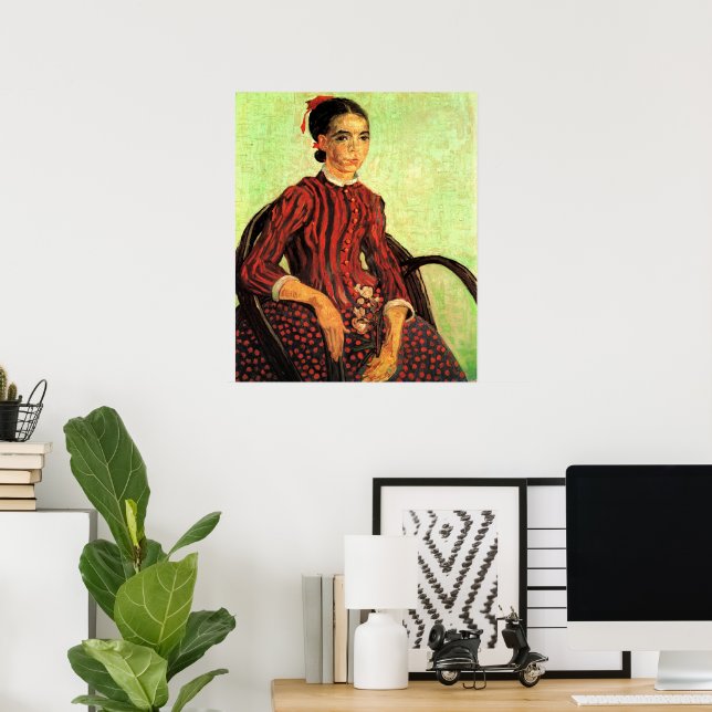 La Mousme, Sitting by Vincent van Gogh Poster (Home Office)