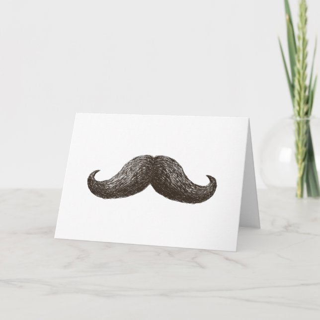 La Moustache (Horizontal) Card (Front)