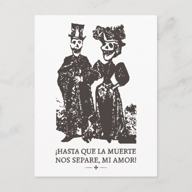 LA MUERTE US SEPARE UNTIL DEATH US APAR POSTCARD (Front)