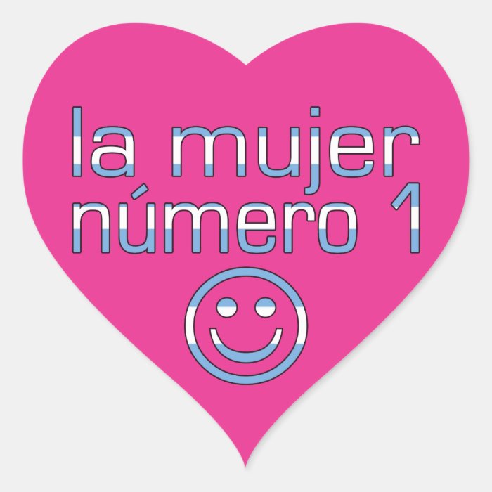 La Mujer Número 1   Number 1 Wife in Argentine Sticker