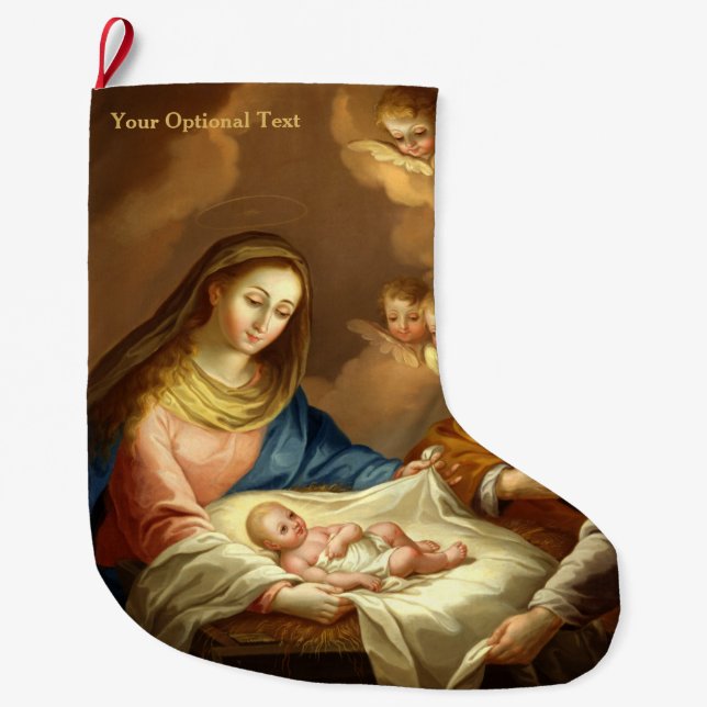 "La Natividad" art Christmas stocking (Front)