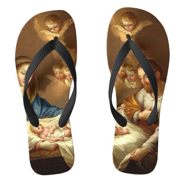 "La Natividad" art sandals (Footbed)