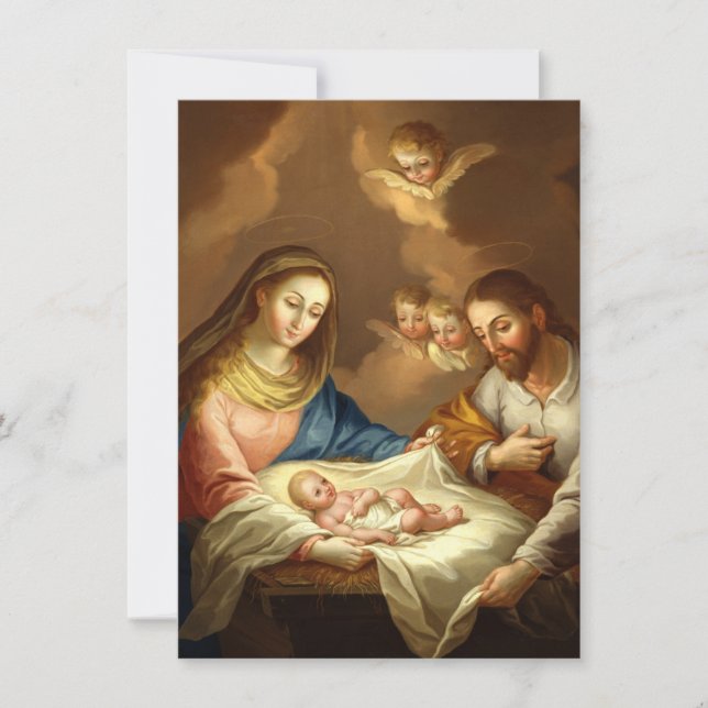 "La Natividad" custom invitations (Front)