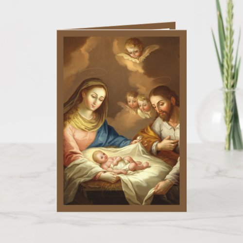 La Navidad Nativity Religious Spanish Christmas v2 Holiday Card