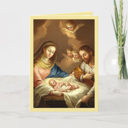 La Navidad Nativity Religious Spanish Christmas v4 Holiday Card