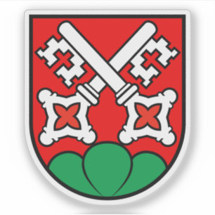 La Neuveville district coat of arms, Switzerland Sticker