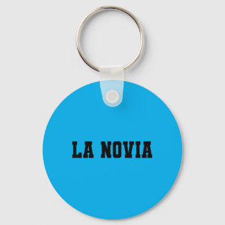 La Novia Bride Matching Novio Groom Bachelorette Keychain
