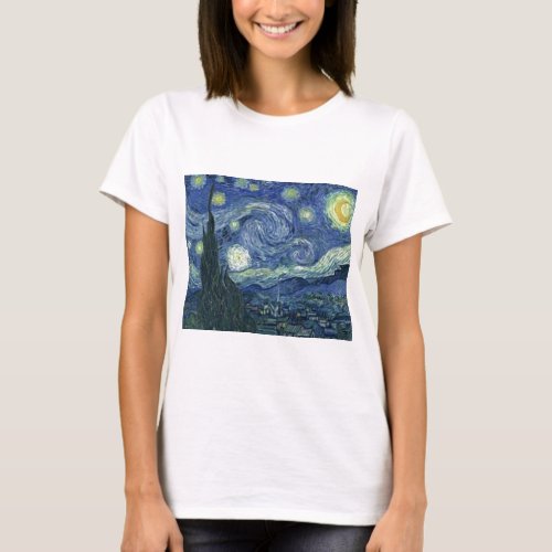 La Nuit Etoile de Van Gogh The Starry Night T_Shirt