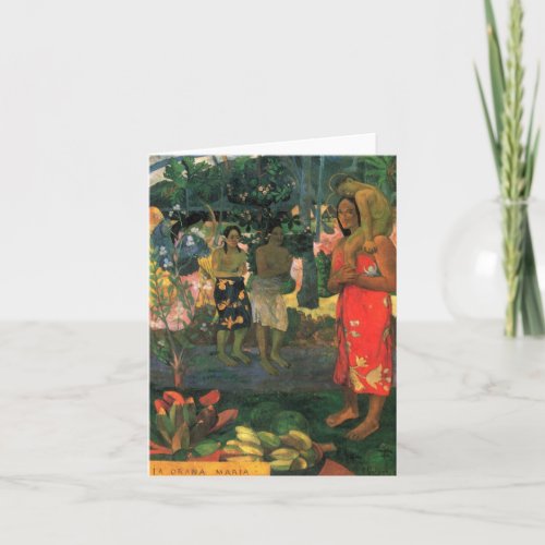 La Orana Maria _ Paul Gauguin Card