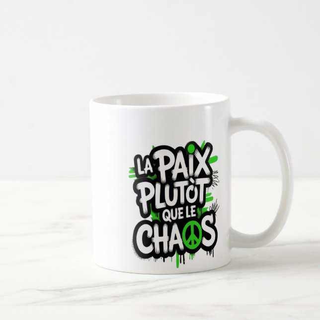 La paix est un choix coffee mug (Right)