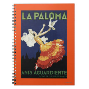 La Paloma - Anis Aguardiente Promotional Notebook