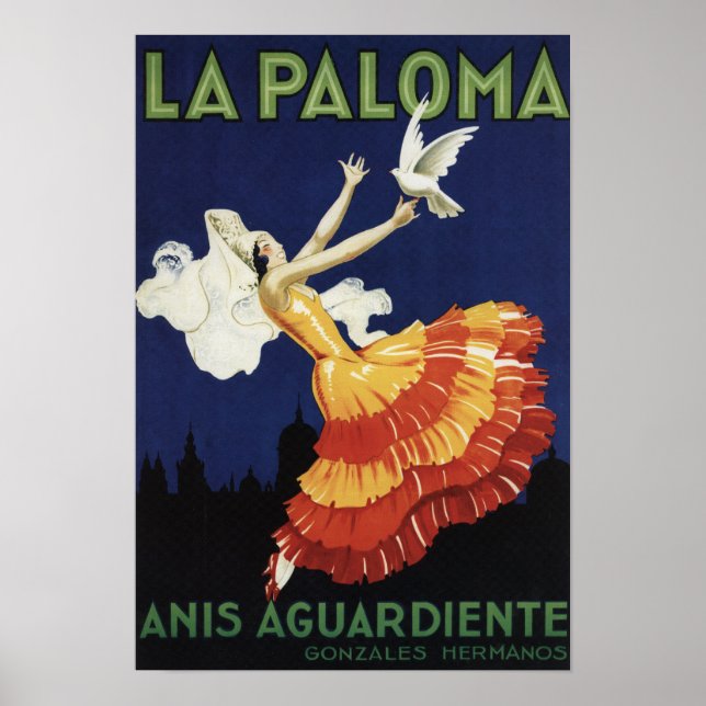 La Paloma - Anis Aguardiente Promotional Poster (Front)