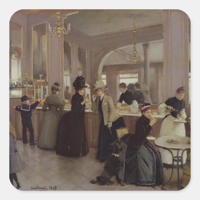 La Patisserie Gloppe Square Sticker (Front)