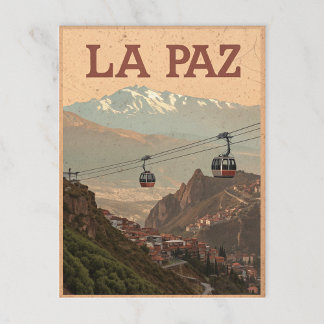 La Paz Altitude View Postcard