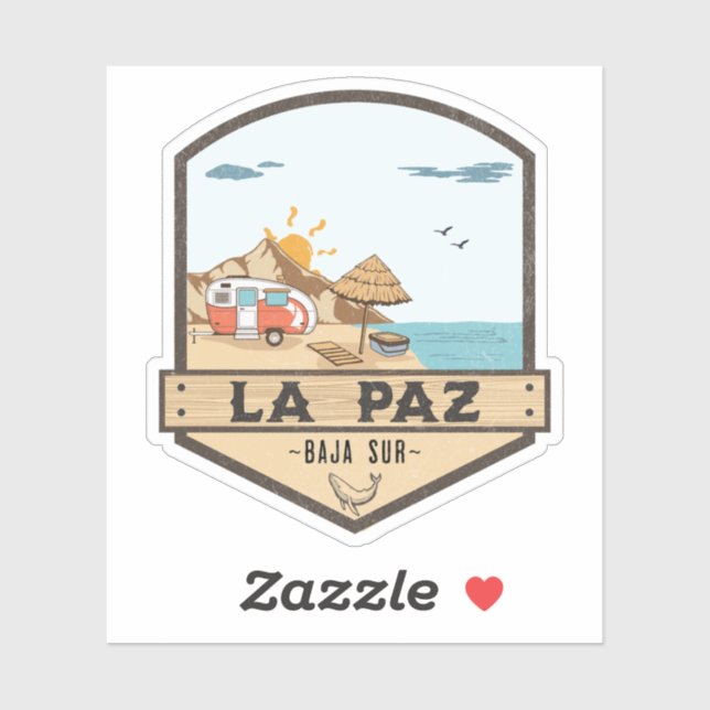 La Paz Baja California Sur Mexico Sticker (Sheet)