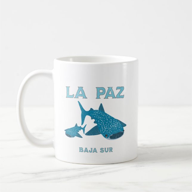 La Paz Baja Mexico Whale Shark  Coffee Mug (Left)