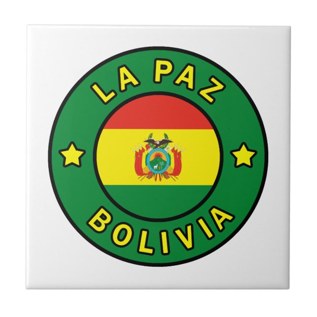 La Paz Bolivia Ceramic Tile (Front)