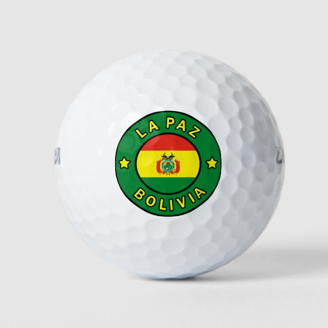 La Paz Bolivia Golf Balls (Front)