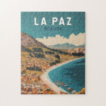 La Paz Bolivia Illustration Travel Art Vintage Jigsaw Puzzle<br><div class="desc">La Paz retro vector travel design. La Paz,  the highest capital city in the world,  is a vibrant Andean metropolis known for its stunning mountain views,  colorful markets,  and unique cable car system.</div>