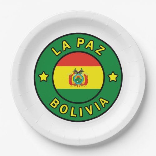 La Paz Bolivia Paper Plates
