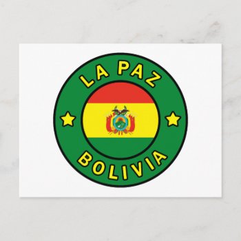 La Paz Bolivia Postcard by KellyMagovern at Zazzle