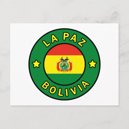 La Paz Bolivia Postcard