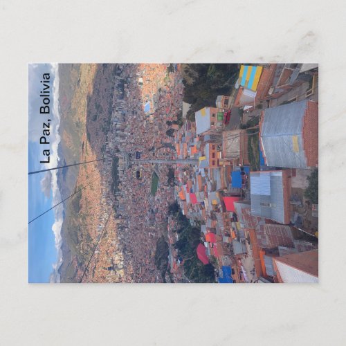 La Paz Bolivia Postcard