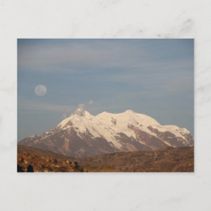 La Paz City, Bolivia Illimani Snow Mountain Postcard
