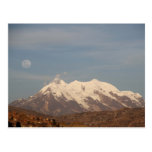La Paz City, Bolivia Illimani Snow Mountain Postcard La Paz City, Bolivia Illimani Snow Mountain Postcard