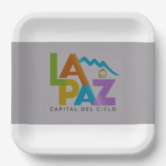 La Paz ciudad del cielo Paper Plates