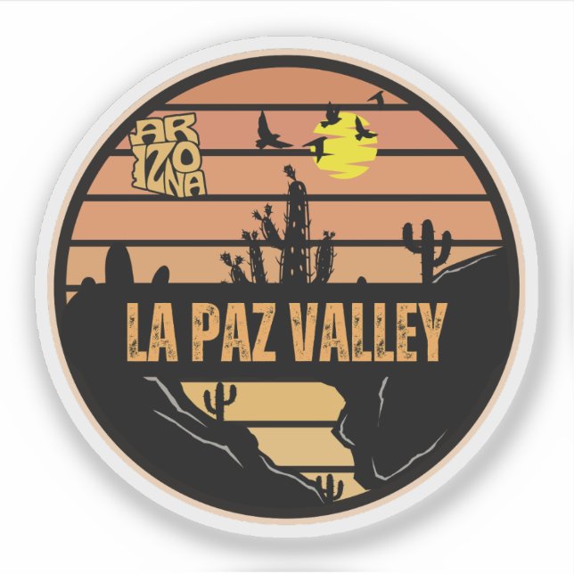 La Paz Valley, Arizona Sticker (Front)