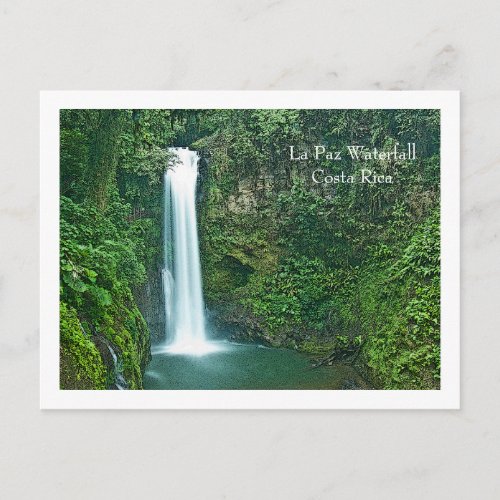 La Paz Waterfall Costa Rica Postcard