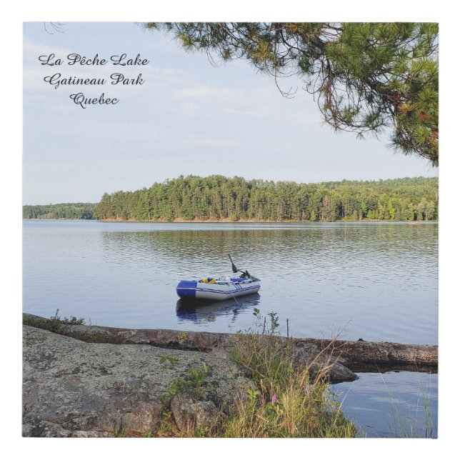 La Pêche Lake Gatineau Park Quebec Faux Canvas Print (Front)