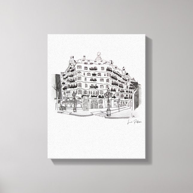La Pedrera - Casa Milá (Barcelona Canvas Print (Front)