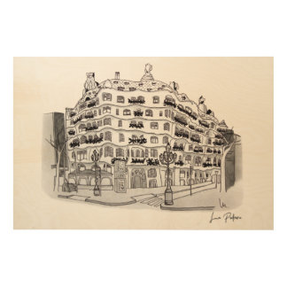 La Pedrera - Casa Milá (Barcelona) Wood Wall Art