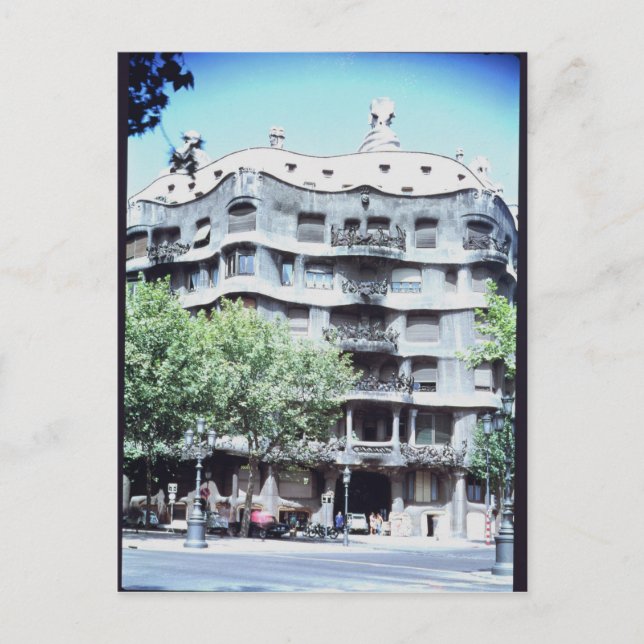 La Pedrera or Casa Mila, 1905-10 Postcard (Front)