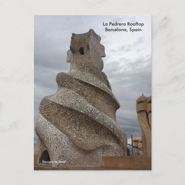 La Pedrera Rooftop Barcelona Postcard (Front)