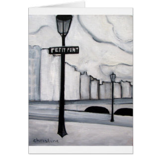 La Petit Pont, Paris France Cards