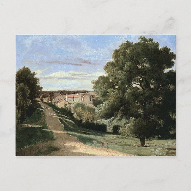 La petite Chaville by Jean-Baptiste Camille Corot Postcard (Front)