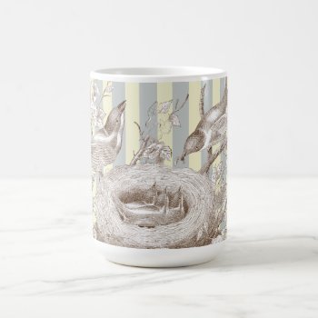 La Petite Famille On Blue And Cream Background Coffee Mug by WickedlyLovely at Zazzle