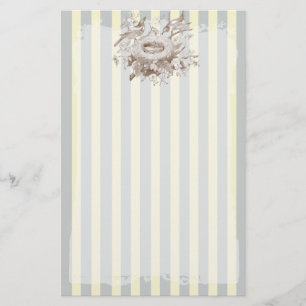 La Petite Famille on blue and cream background Stationery